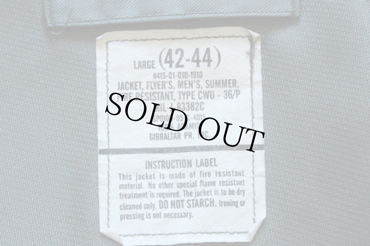 画像4: 90s 米軍 USAF CWU-36/P アラミド フライトジャケット L (4)