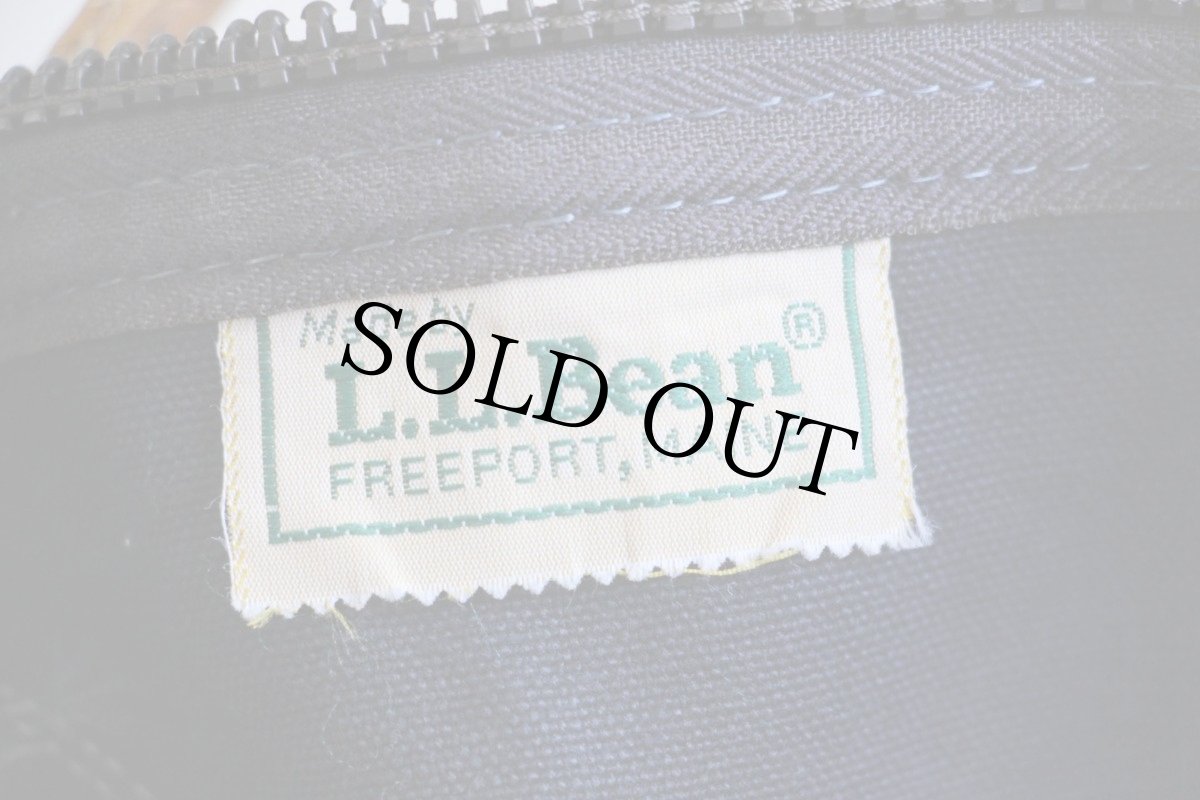 画像4: 80s L.L.Bean レザーハンドル キャンバス ダッフルバッグ 紺 大型 (4)