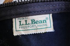 画像4: 80s L.L.Bean レザーハンドル キャンバス ダッフルバッグ 紺 大型 (4)