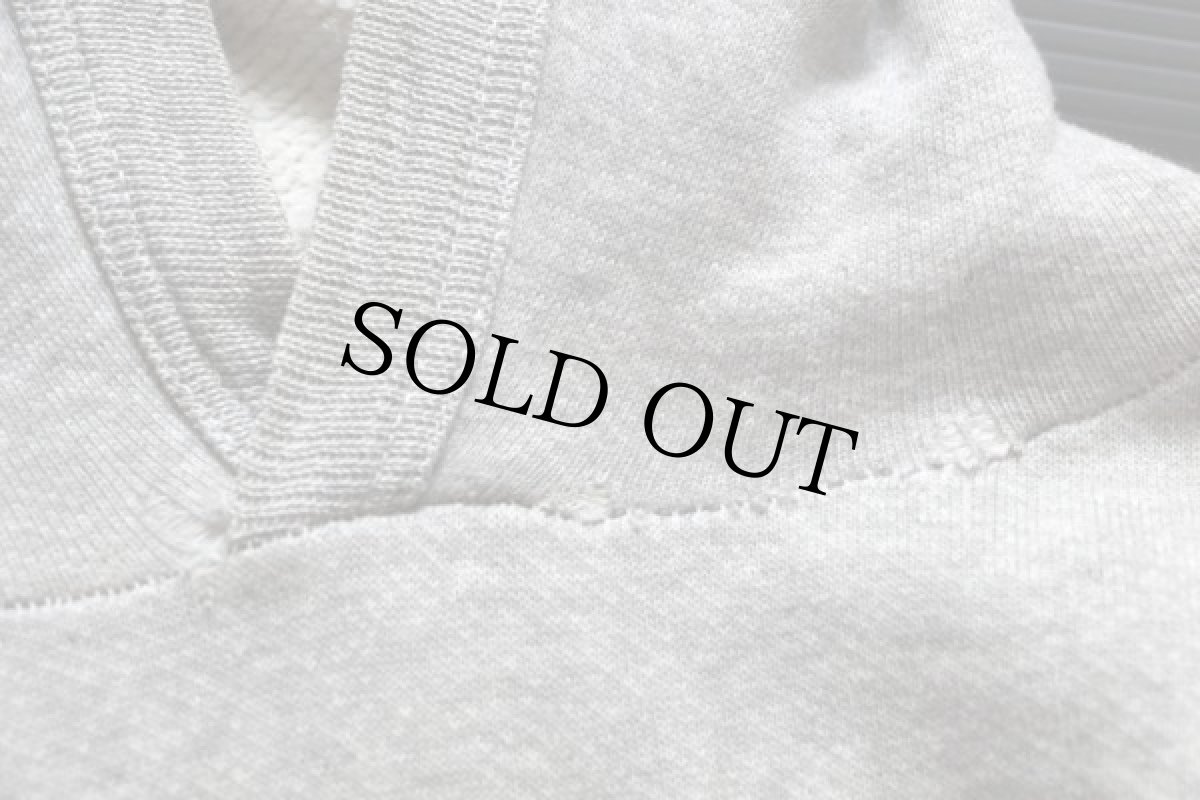 画像9: 50s UNKNOWN 無地 スウェットパーカー 杢グレー (9)