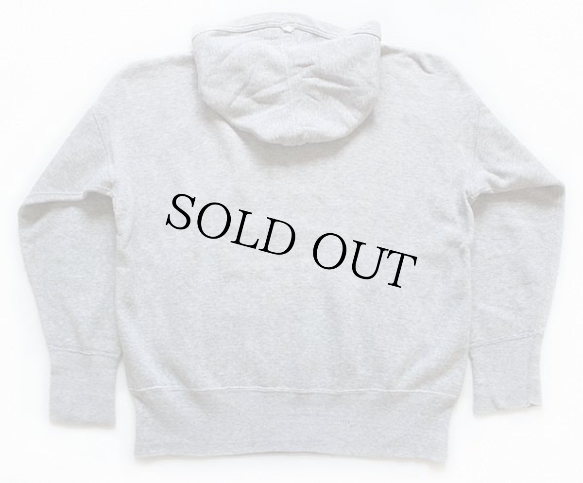 画像2: 50s UNKNOWN 無地 スウェットパーカー 杢グレー (2)