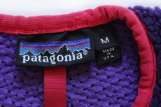 画像4: 90s USA製 patagoniaパタゴニア ベビーレトロ パドリング プルオーバー フリース エッグプラント M (4)