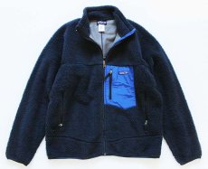 画像1: patagoniaパタゴニア レトロX フリースジャケット 紺 L (1)