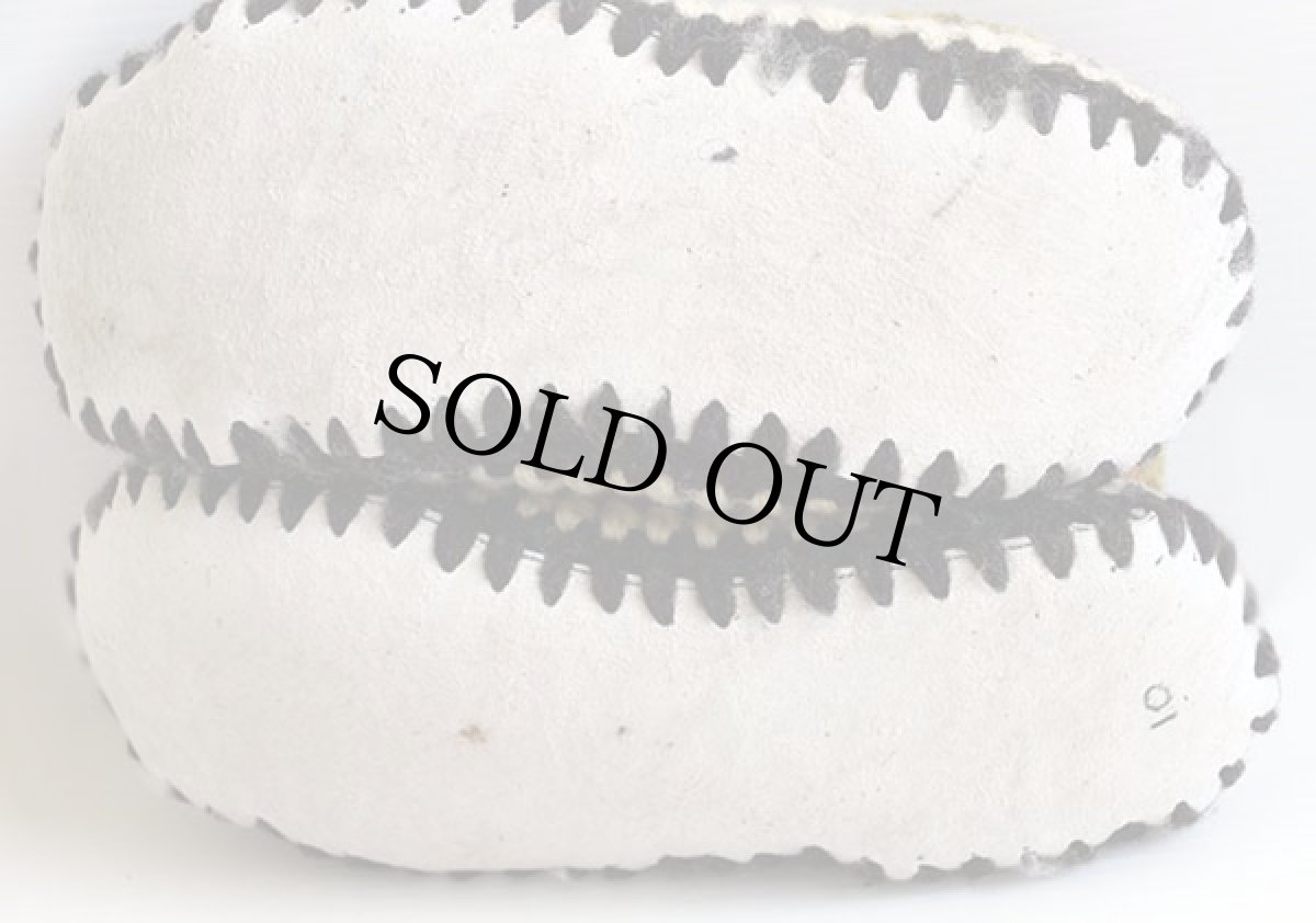 画像3: 未使用★ハンドメイド ムートン ウールニット ルームシューズ 10 (3)