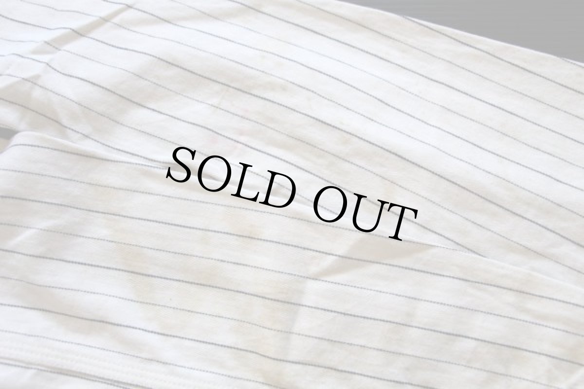 画像9: 50s Leeリー チェーン刺繍 HBTストライプヘリンボーンxヒッコリー オールインワン 34★つなぎ (9)