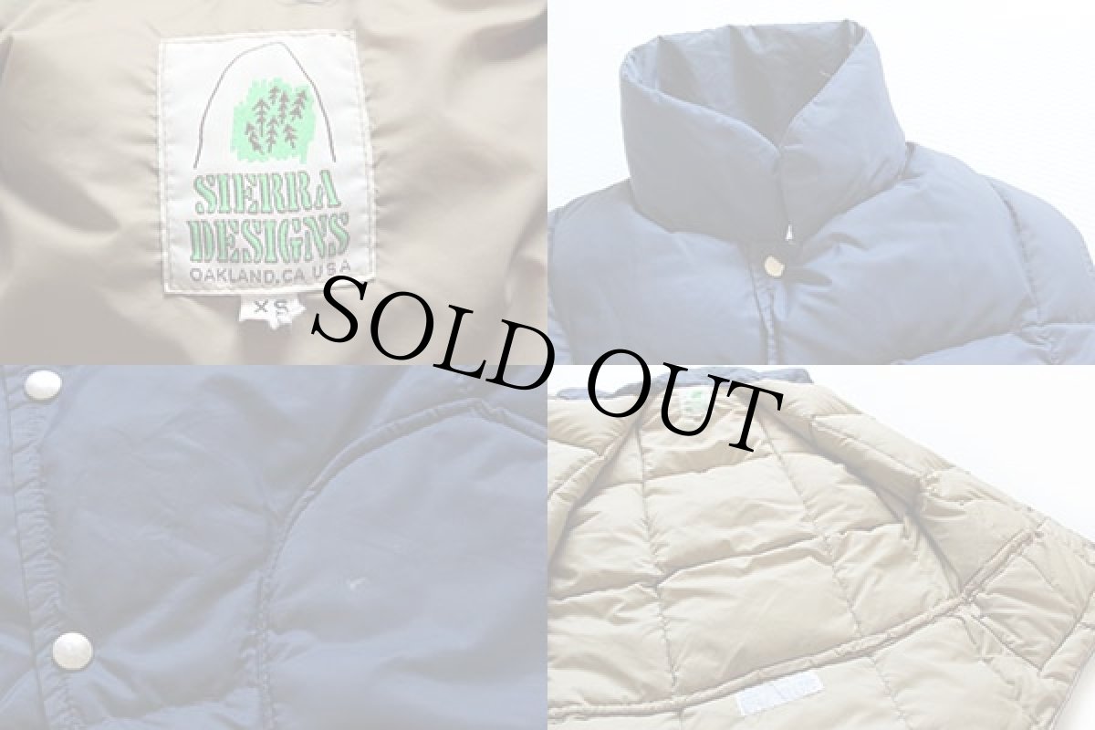 画像3: 70s SIERRA DESIGNSシエラデザイン ナイロン ダウンベスト 紺 XS (3)