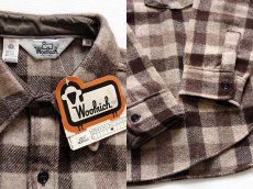 画像3: デッドストック★70s USA製 Woolrichウールリッチ ブロックチェック ウールシャツ XL (3)