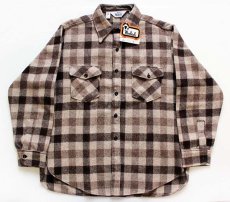 画像2: デッドストック★70s USA製 Woolrichウールリッチ ブロックチェック ウールシャツ XL (2)