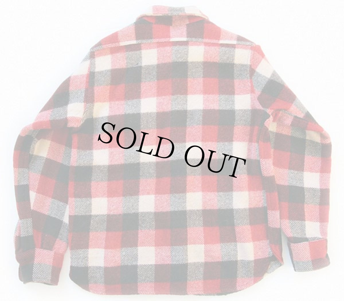 画像2: 50s MONTEREY チェック マチ付き ウールシャツ 15 (2)