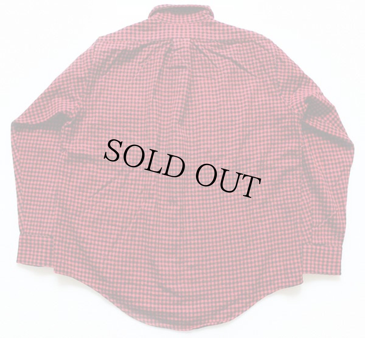 画像2: 80s USA製 L.L.Bean チェック ウールシャツ 赤×黒 M (2)