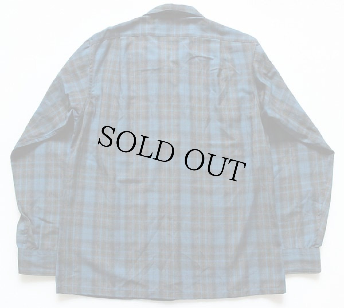 画像2: 60s SIR PENDLETONサーペンドルトン チェック ウール オープンカラーシャツ M (2)