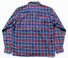 画像2: 50s CISCO CHALLA CLOTH タータンチェック ウール×コットンシャツ M (2)