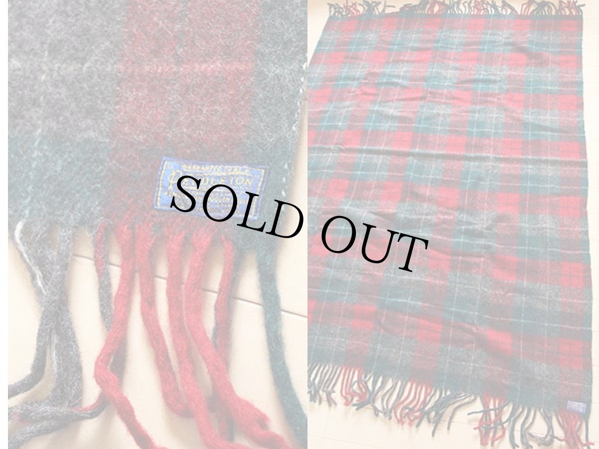 画像3: 50s PENDLETONペンドルトン ROBE IN A BAG チェック ウール ブランケット (3)