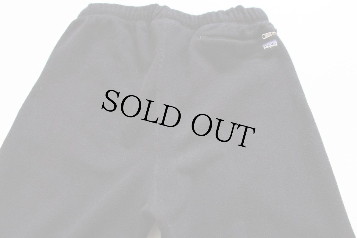 画像2: 90s USA製 patagoniaパタゴニア CAPILENEキャプリーン フリースパンツ 黒 L (2)