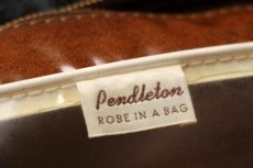 画像6: 50s PENDLETONペンドルトン ROBE IN A BAG チェック ウール ブランケット (6)