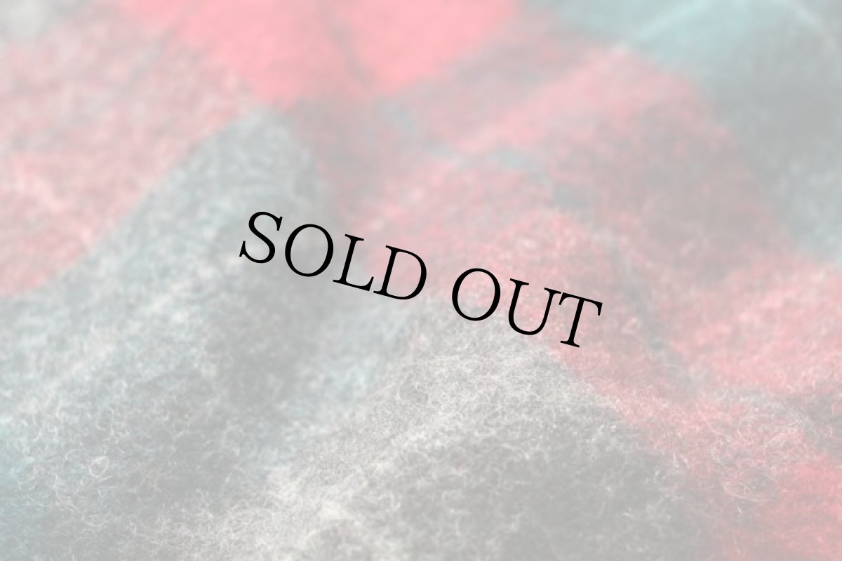 画像5: 50s PENDLETONペンドルトン ROBE IN A BAG チェック ウール ブランケット (5)