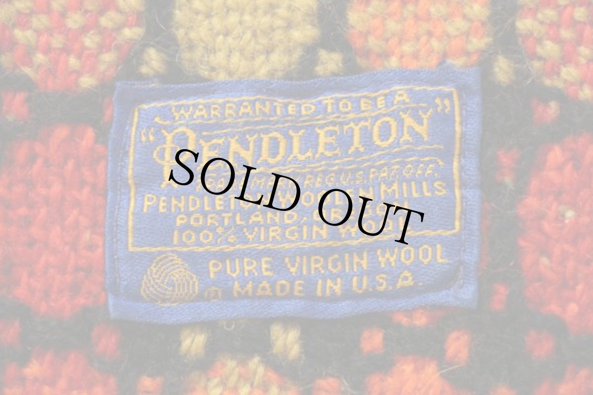 画像3: 70s USA製 PENDLETONペンドルトン ウール ブランケット (3)