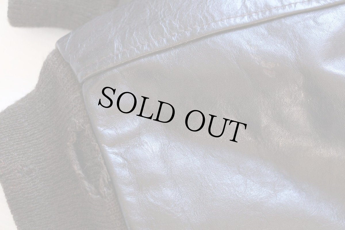 画像8: 70s USA製 COOPERクーパー ボアライナー G-1タイプ フライト レザージャケット 焦げ茶 40 (8)