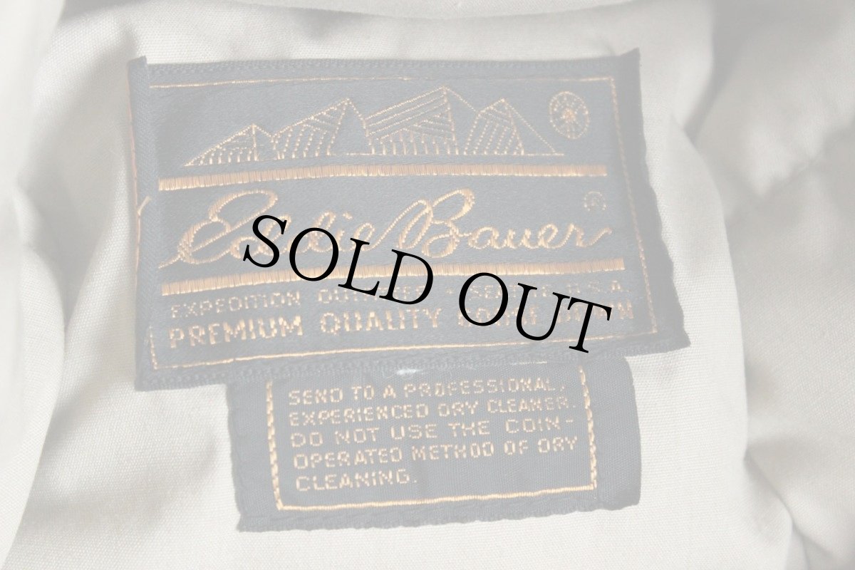 画像4: 70s EddieBauerエディーバウアー 耳当て付き ダウンキャップ カーキ (4)