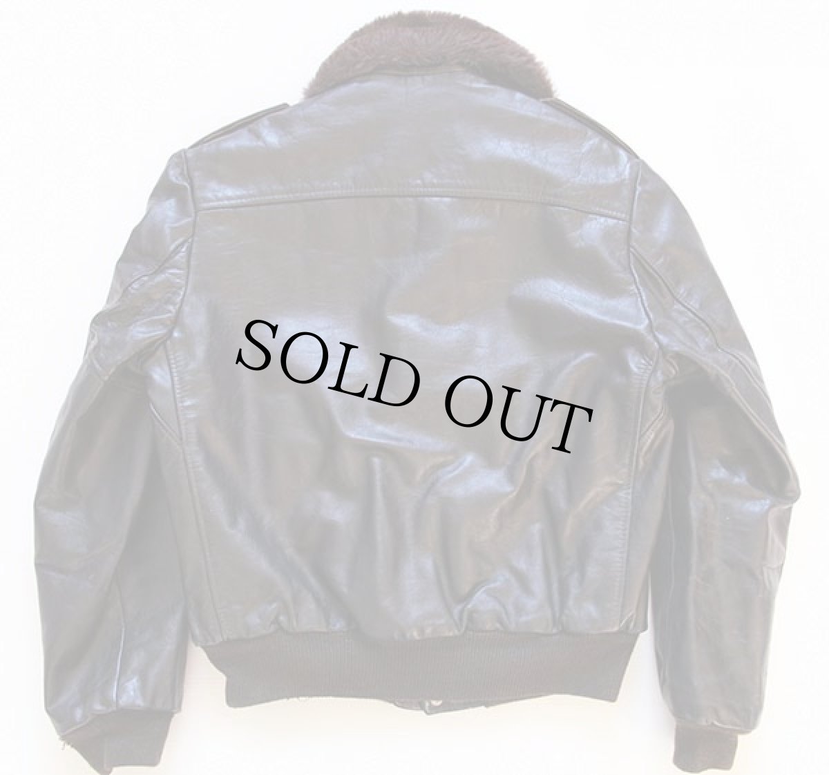 画像2: 70s USA製 COOPERクーパー ボアライナー G-1タイプ フライト レザージャケット 焦げ茶 40 (2)