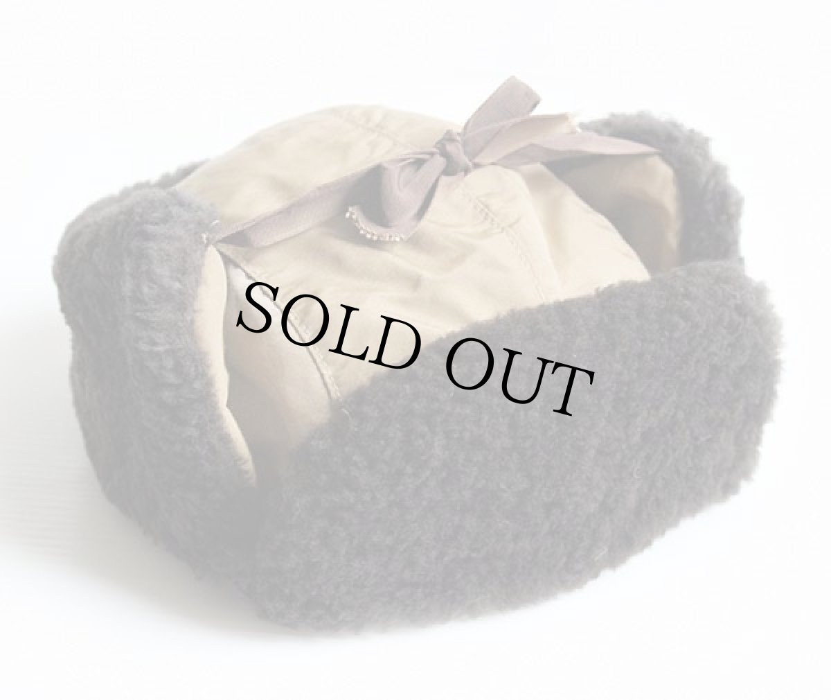 画像2: 70s USA製 L.L.Bean ボア付き 中綿キャップ カーキ L (2)