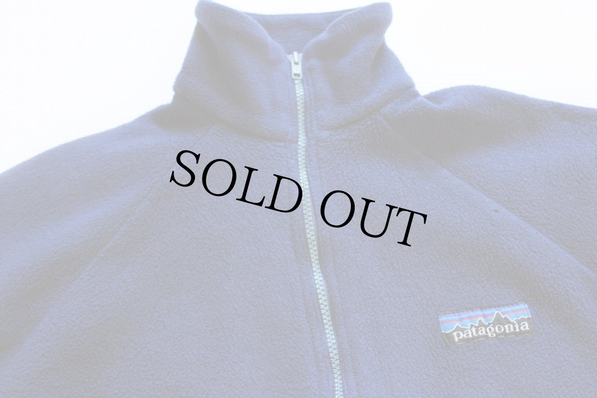 画像3: 80s patagoniaパタゴニア デカタグ フルジップ フリースジャケット 紺 (3)