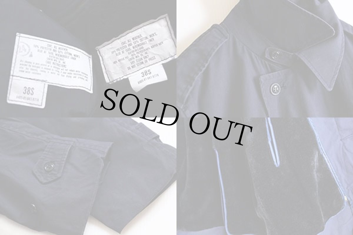 画像3: 80s 米軍 USAF ボアライナー付き ステンカラーコート 紺 38S (3)