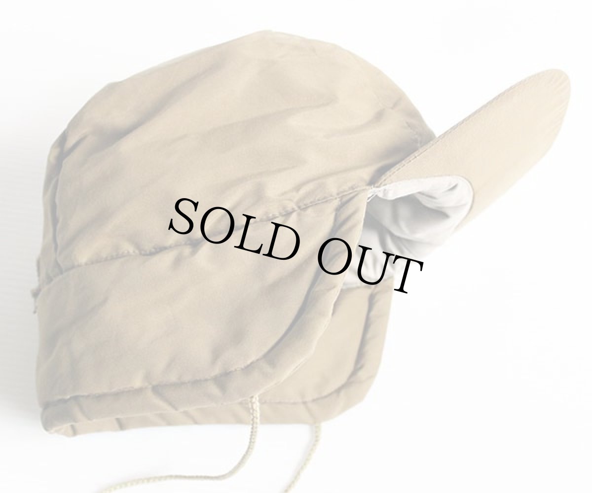 画像2: 70s EddieBauerエディーバウアー 耳当て付き ダウンキャップ カーキ (2)