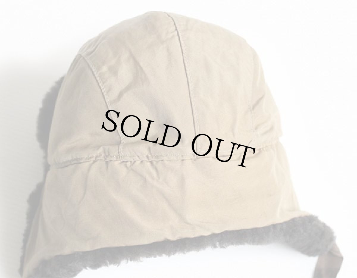 画像3: 70s USA製 L.L.Bean ボア付き 中綿キャップ カーキ L (3)