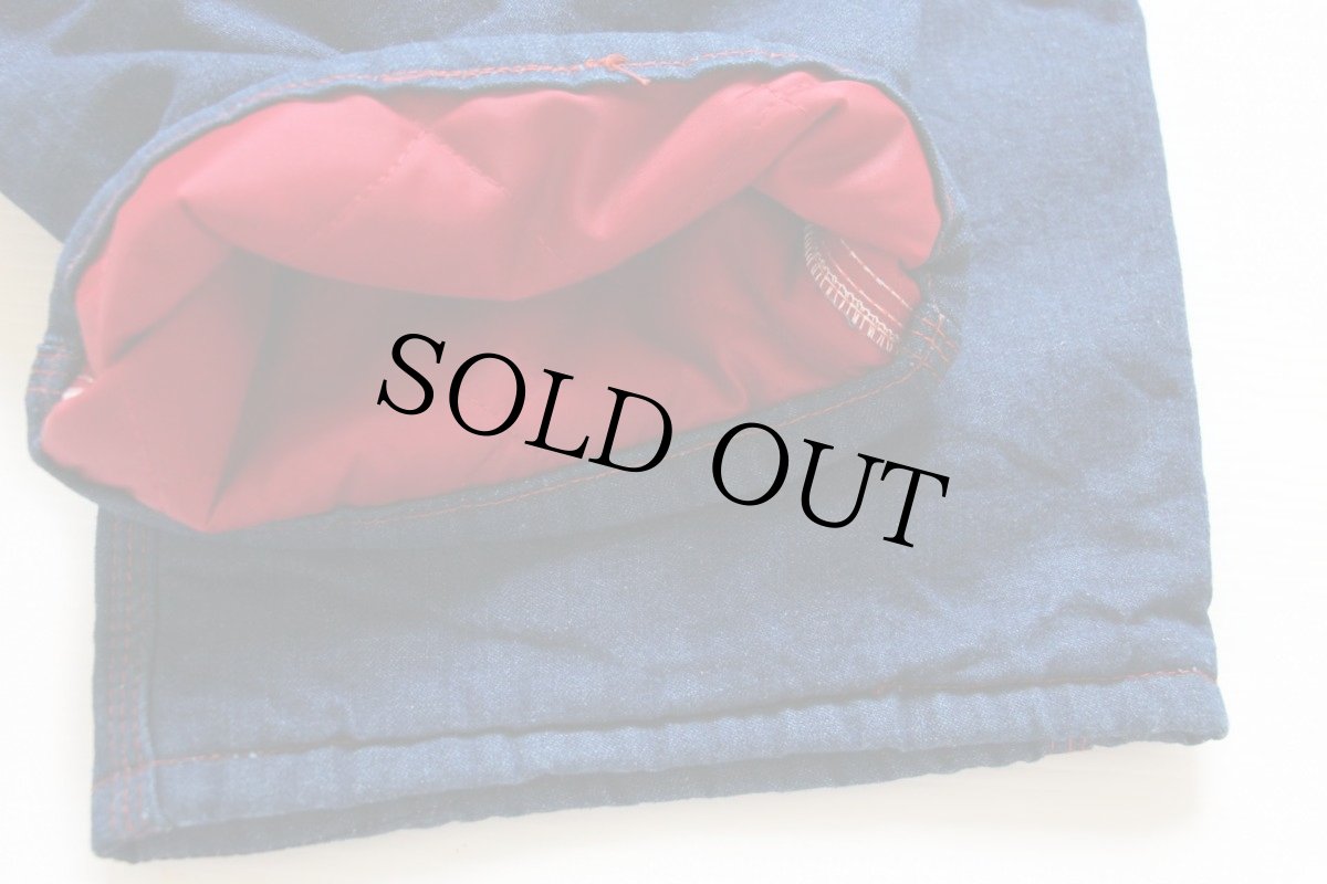 画像6: 70s MONTGOMERY WARD キルティングライナー デニム ペインターパンツ 34×30 (6)