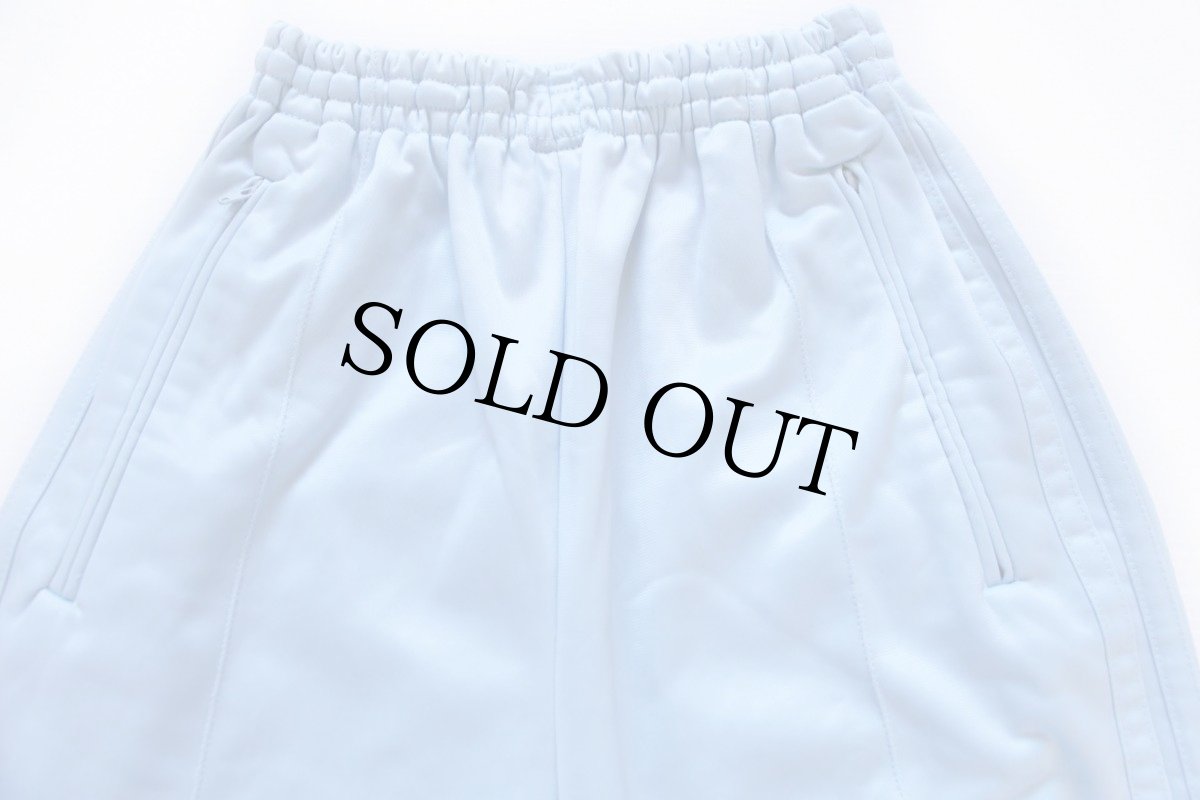 画像2: 80s USA製 adidasアディダス トラックパンツ ライトブルー M★ジャージ (2)