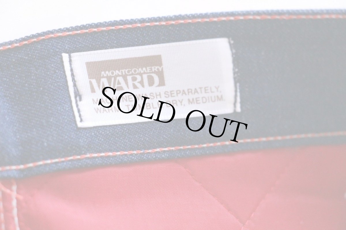 画像3: デッドストック★70s MONTGOMERY WARD キルティングライナー デニム ペインターパンツ (3)