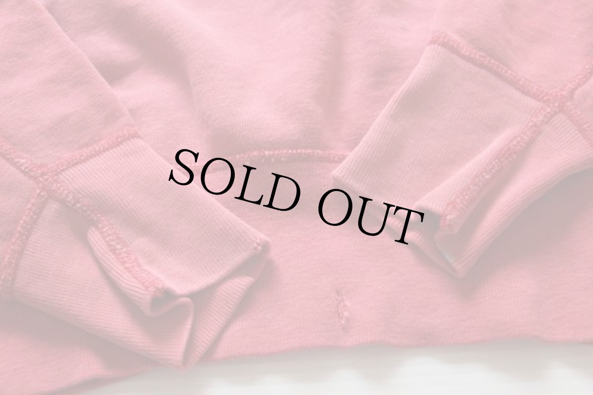 画像5: 60s IHS INDIANS インディアン コットン スウェット 赤 フェード (5)