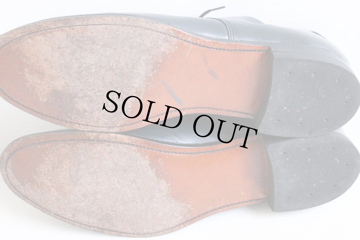 画像4: 80s STACY ADAMSステイシーアダムス MADISON ストレートチップ レザーシューズ 紺 10D★革靴 (4)