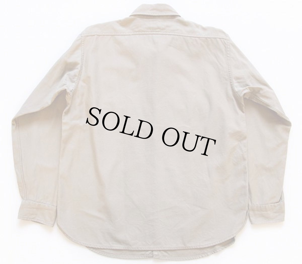 画像2: 50s SEARS HERCULESヘラクレス マチ付き ワークシャツ カーキ M (2)