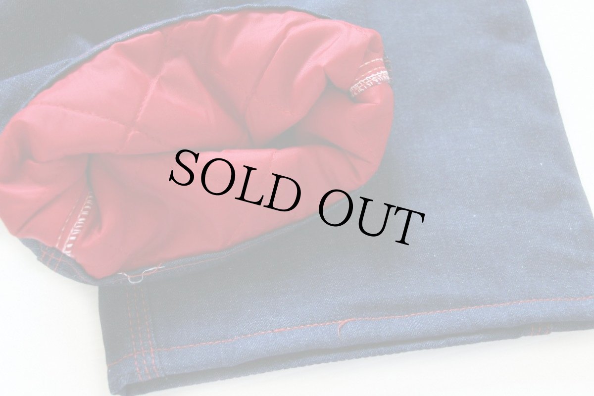 画像6: デッドストック★70s MONTGOMERY WARD キルティングライナー デニム ペインターパンツ (6)