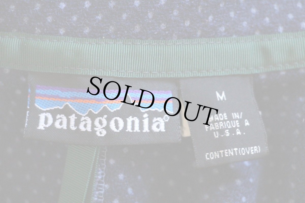 画像4: 90s USA製 patagoniaパタゴニア レトロカーディガン フリースジャケット トゥルーブルー M (4)