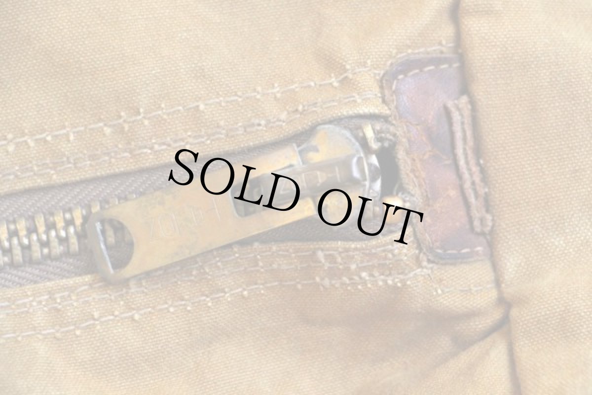 画像5: 60s L.L.Bean 筆記体タグ レザーハンドル キャンバス ダッフルバッグ カーキ (5)