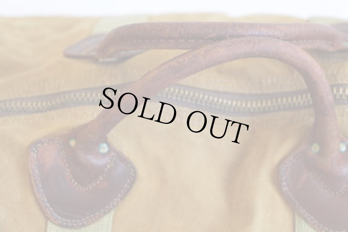 画像6: 60s L.L.Bean 筆記体タグ レザーハンドル キャンバス ダッフルバッグ カーキ (6)