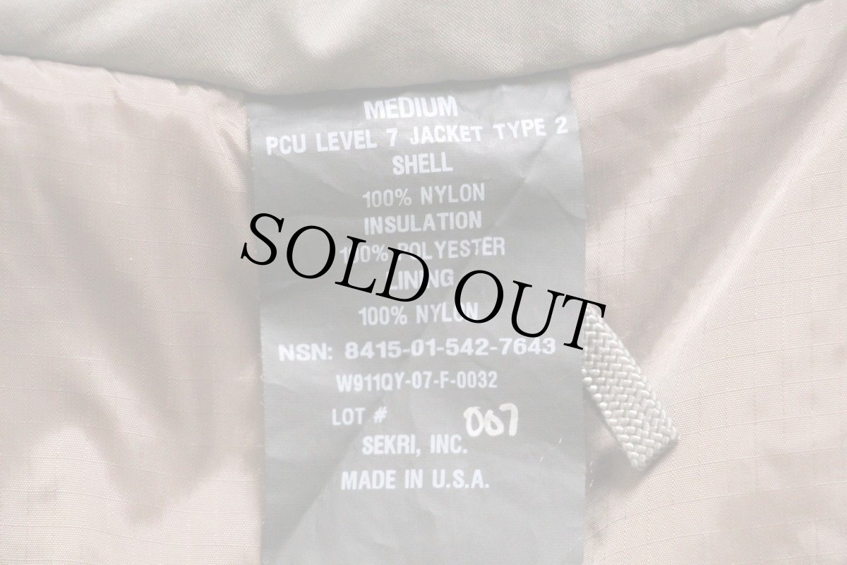 画像5: USA製 米軍 PCU LEVEL7 JACKET TYPE 2 モンスターパーカー アルファグリーン M★PRIMALOFTプリマロフト (5)