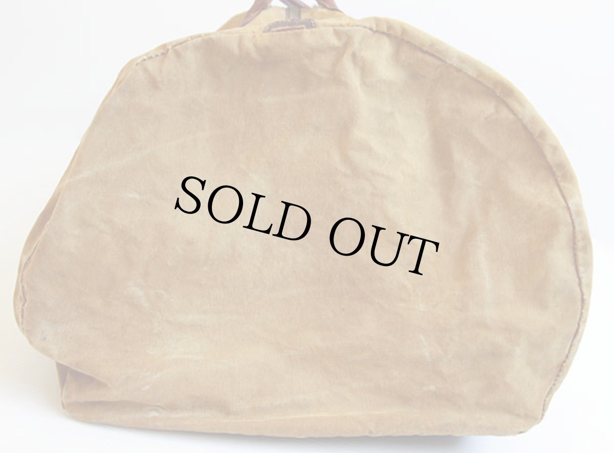 画像3: 60s L.L.Bean 筆記体タグ レザーハンドル キャンバス ダッフルバッグ カーキ (3)