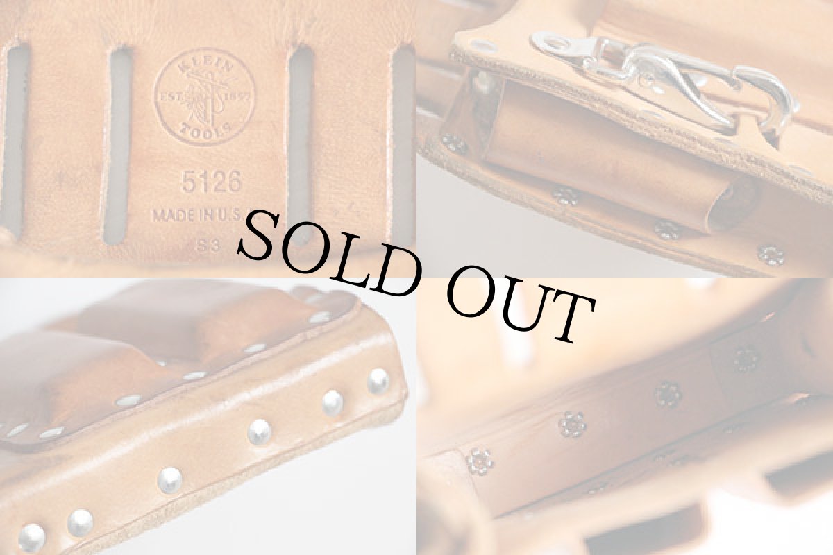 画像3: USA製 KLEIN TOOLSクラインツールズ 5126 サドルレザー ツールポーチ (3)