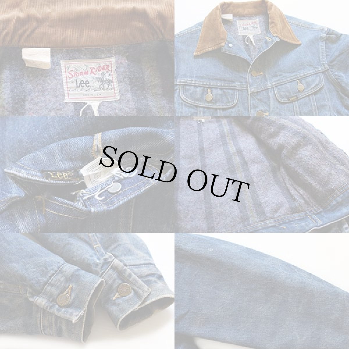 画像3: 80s USA製 Leeリー STORM RIDERストームライダー 220LJ ブランケットライナー デニムジャケット (3)