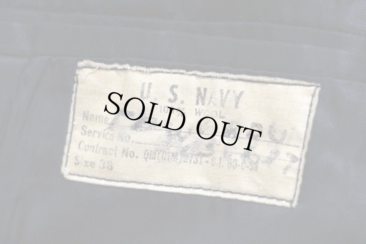画像5: 60s 米軍 U.S.NAVY 8ボタン ピーコート 38 (5)
