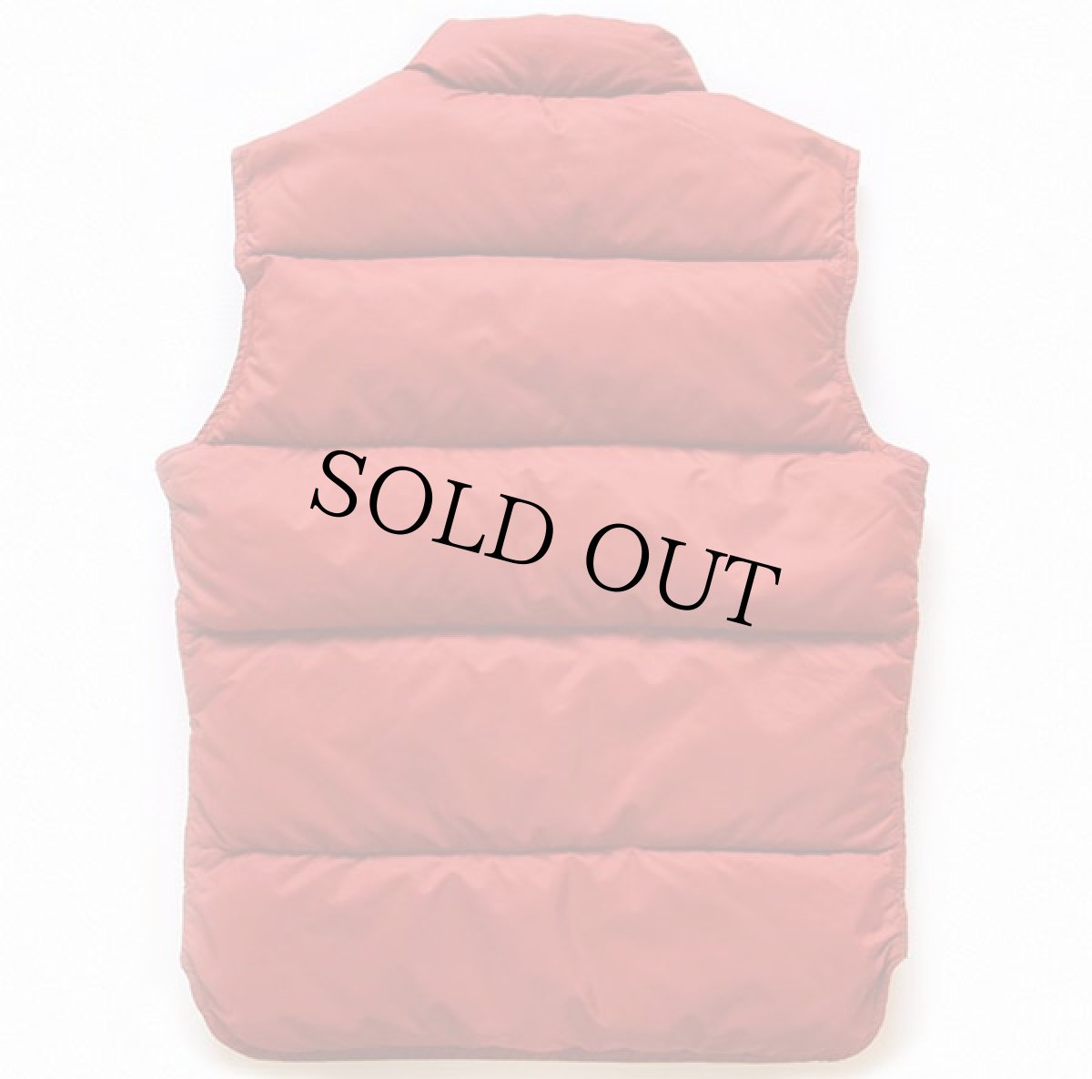 画像2: 70s Woolrichウールリッチ ダウンベスト レンガ S (2)