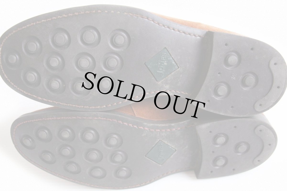 画像4: JONES BOOTMAKER スエードレザー チャッカブーツ 茶 8F (4)