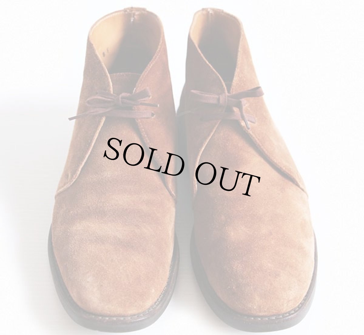 画像3: JONES BOOTMAKER スエードレザー チャッカブーツ 茶 8F (3)