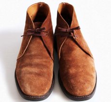 画像3: JONES BOOTMAKER スエードレザー チャッカブーツ 茶 8F (3)