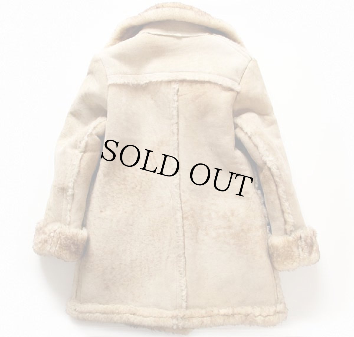 画像2: 70s USA製 COOPERクーパー リアル ムートンコート ベージュ 10 (2)