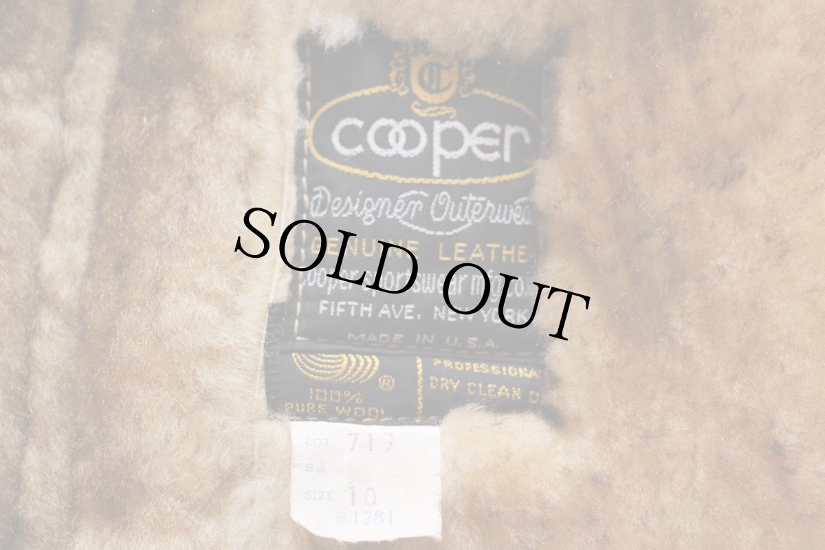 画像3: 70s USA製 COOPERクーパー リアル ムートンコート ベージュ 10 (3)